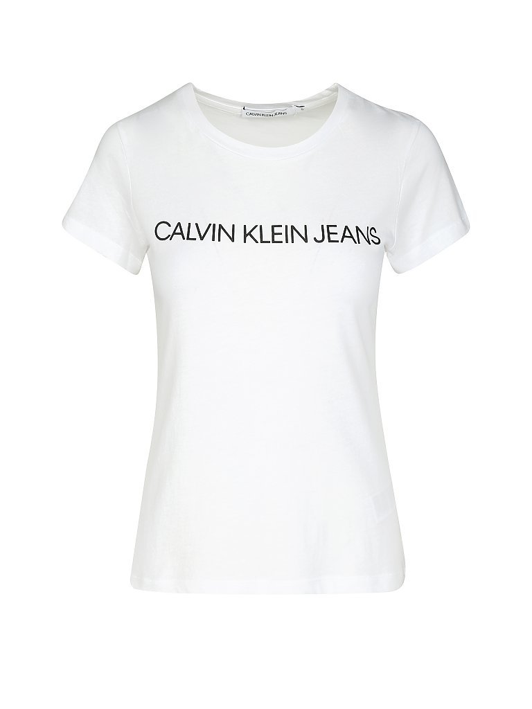 CALVIN KLEIN JEANS T-Shirt  weiß | M